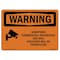 Signmission Safety Sign, OSHA WARNING, 7" Height, Rigid Plastic, Downtown CommercialResidential, Landscape OS-WS-P-710-L-12082 - alternate 1